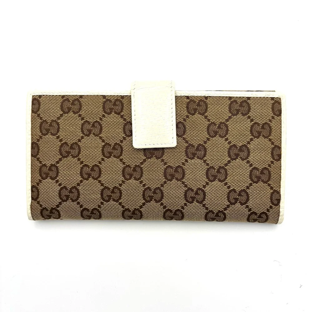 Gucci GG Monogram Wallet with Cherryline Bow